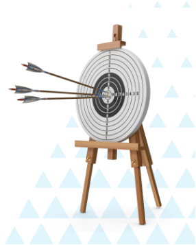 arrows in bullseye